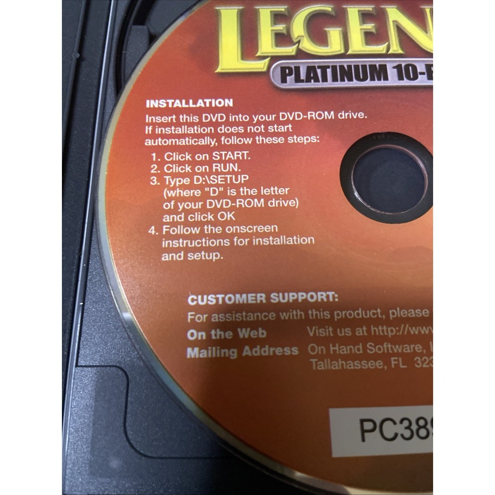 Legends Platinum PC CD ROM 10 Pack Clutter‎ Hidden Magic The Dragon Dance - Picture 6 of 7